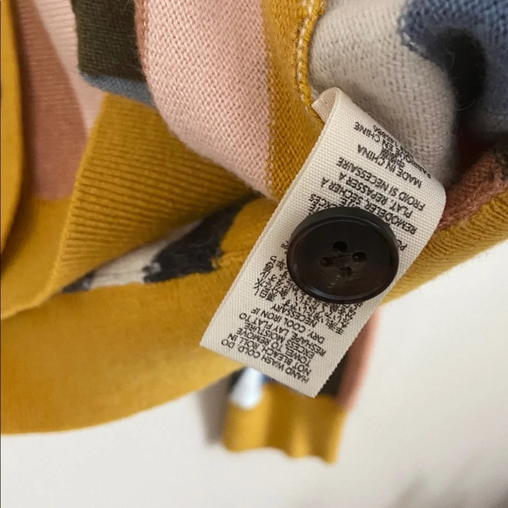 The GREAT. The Boxy Varsity Striped Cardigan Sweater Large - Picture 8 of 10